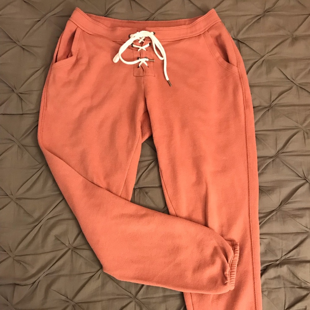 Aerie Lace-Up Cuffed Sweatpants